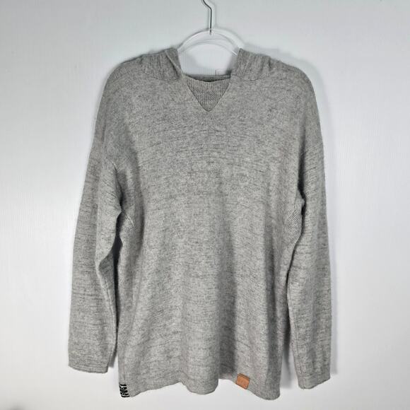 PAKA The Hoodie Royal Alpaca Unisex  Gray Hand Made Pullover Sweater Unisex XXL - Picture 1 of 8